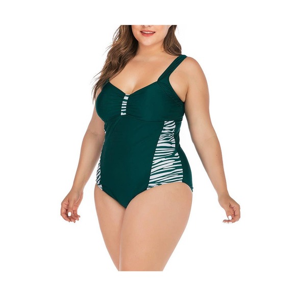 Women beach wear One-piece plus size swimsuit - Picture 2 of 7